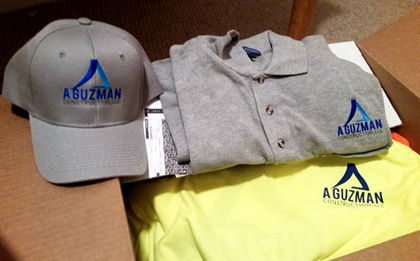 bordado de logos de compa�ia en polos camisas y gorras en Houston, Conroe, Spring, The Woodlands, Sugar Lands, KAty, 